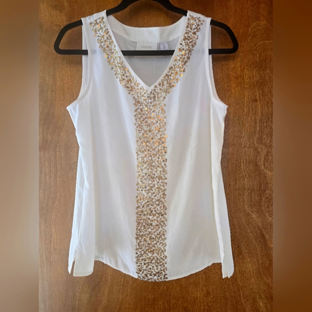 CHICOS Dressy tank size 0 (4/6)